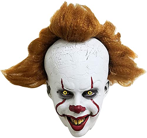 Máscara de látex de payaso asesino para Halloween, disfraz de joker, Cosplay, máscara de payaso, máscara de cosplay, máscara de látex, disfraz de payaso terrorífico