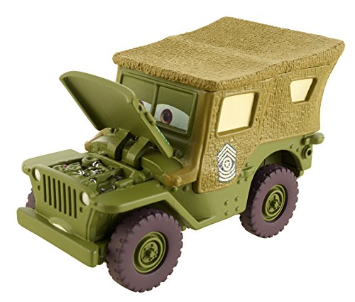 Mattel Disney DHD66 Metal vehículo de Juguete - Vehículos de Juguete (Multicolor, Coche, Metal, Cars, Sarge, 3 año(s))