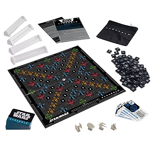 Mattel Games Scrabble Star Wars, juego de mesa para niños de +10 años, incluye cartas (Mattel HDX15)