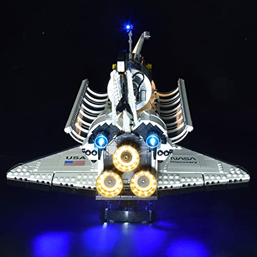 MBKE Juego de luces para Lego 10283 NASA Space Shuttle Discovery, kit de iluminación LED de control remoto compatible con Lego 10283