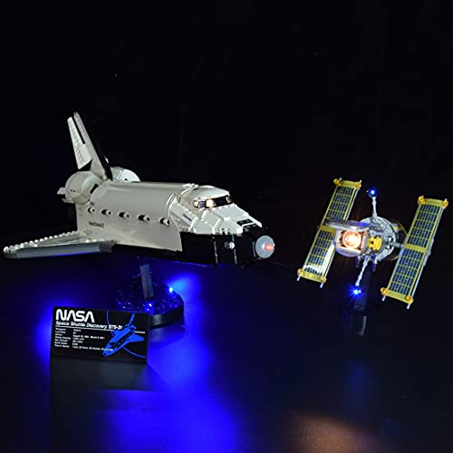 MBKE Juego de luces para Lego 10283 NASA Space Shuttle Discovery, kit de iluminación LED de control remoto compatible con Lego 10283