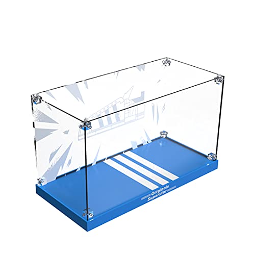 MBKE Vitrina de Acrílica Display Case para Lego 10282 Adidas Originals Superstar, 3MM Caja de Exhibición de Protección a Prueba de Polvo Compatible con Lego 10282