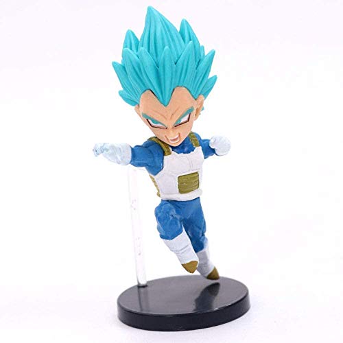 Mdcgok Modelo Personajes de Anime 6 unids / Set Dragon Ball Z Broly Frizza Goku Vegeta Gohan Dios Super Saiya PVC Figura de Acción Estatuilla Colección Muñeca 8-10cm