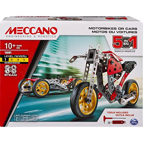 Meccano MEC MDL 5 en 1 St Fighter Bike CN UPCX GML, 6053371, Multicolor , color/modelo surtido