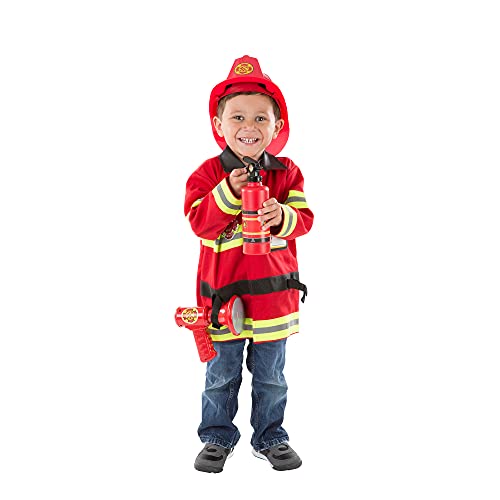 Melissa & Doug Disfraz De Jefe De Bomberos, Multicolor (96549)