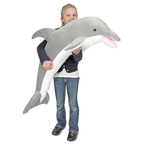 Melissa & Doug- Dolphin Giant Juguete de Pluche, Multicolor (12123)