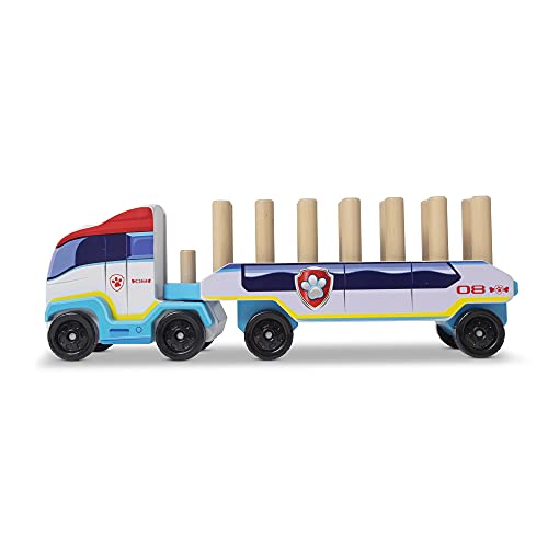 Melissa & Doug PAW Patrol Camion con Blocchi ABC in Legno (33 Pezzi), Multicolore