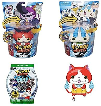 Mentor Interactive Juego de 2 Personajes de Yo-Kai Watch con 5 Bolsas de la Serie 1 y Globo.