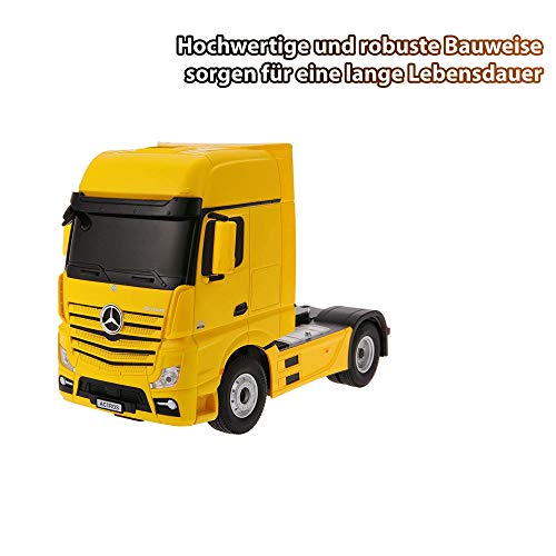 Mercedes-Benz Actros – teledirigido Camión con Remolque, 2,4 GHz Edition, sillín schlepper, Truck, vehículos, sonido del Motor, LED 's, Set completo Ink. Control remoto