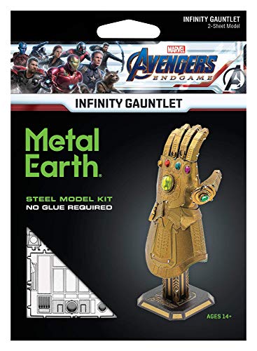 METAL EARTH MAQUETA / PUZZLE 3D De metal. - MARVEL VENGADORES GUANTELETE INFINITO - Monta tus modelos favoritos en casa. (MMS328)