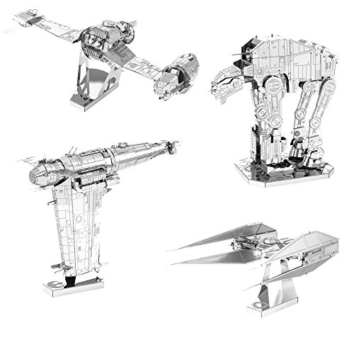 METAL EARTH MAQUETA / PUZZLE 3D De metal. - TIE SILENCER + RESISTANCE BOMBER + AT-M6 + SNOWSPEEDER - Monta tus modelos favoritos en casa. ( MMS286 + MMS287 + MMS285 + MMS287)