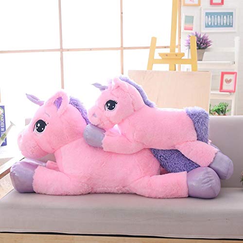 Mhtop Peluche Unicornio Gigante Animal de Peluche muñeca Suave tamaño Grande Unicornio Almohada de Felpa Juguetes para niños cumpleaños Mujeres