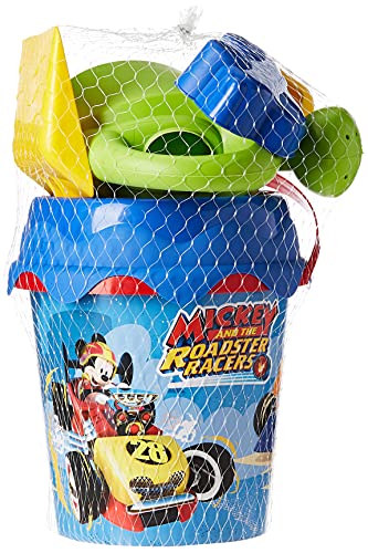 Mickey y Los Superpilotos- Mickey and The Roadster Racers Cubo de Playa Completo (Smoby 862074)