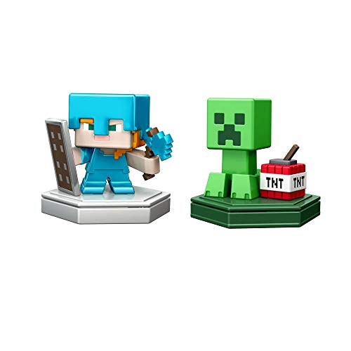 Minecraft Boost Pack de 2 Minifiguras Alex y Creeper (Mattel GKT43)