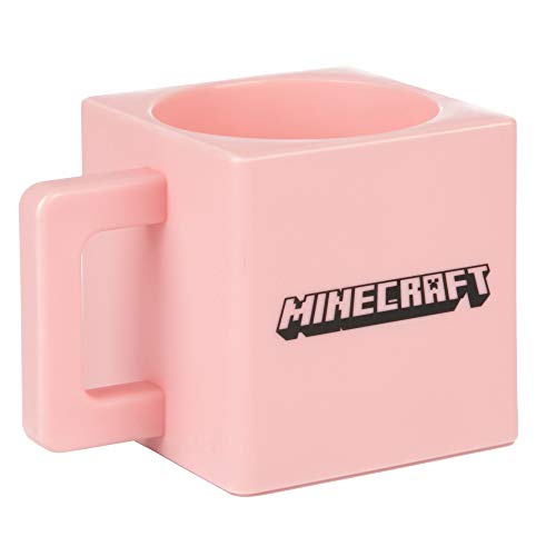 Minecraft Taza Plastico Rosa Talla Única