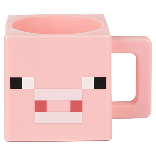 Minecraft Taza Plastico Rosa Talla Única