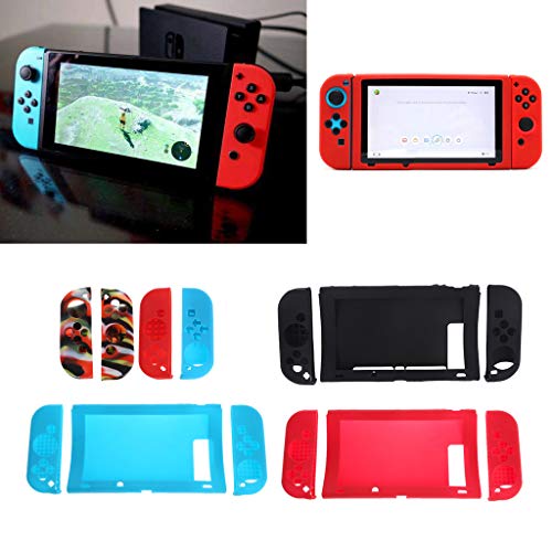 MINGSTORE para Nintendo Switch Antideslizante Silicona Host Funda de Goma Funda Protectora de Piel