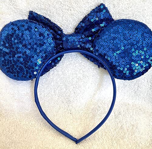 Minnie Mouse Blue secuencia brillo TinkerBell diadema de hadas Halloween para niños y adultos