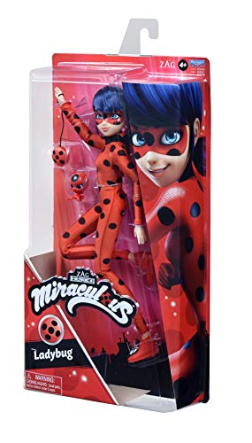 Miraculous: Tales of Ladybug & Cat Noir - Mariquita 26cm Moda Muñeca con Accesorios (Bandai)