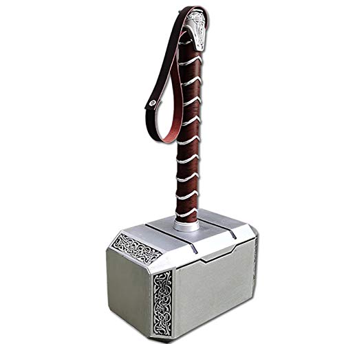 Mitología Nórdica Metal Mjolnir Thor's Hammer Replica 1: 1 Accesorios De Halloween Halloween Cosplay Espuma Thor's Hammer Cosplay Thunder Hammer Regalo De Cumpleaños A