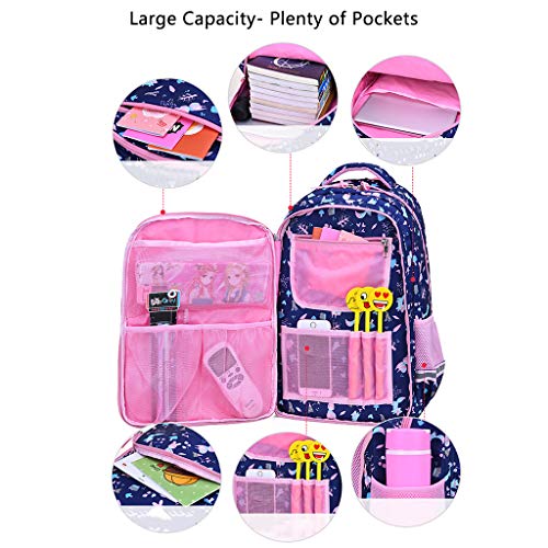 Mochila Niños Niñas Niños, Mochila para niñas de Primaria Mochila Escolar para niños Mochila para Adolescentes para Estudiantes de Grado 1-6