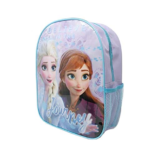 Mochila pequeña de lona ligera Frozen II con bolsillo de malla