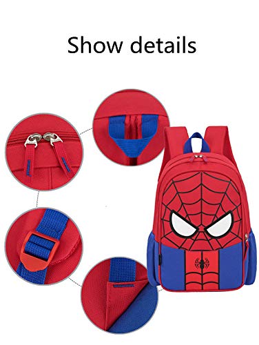 Mochila Spiderman Mochilas Infantiles Bolsa Escuela Mochila para Niños de Libro de Jardín de Infantes Ajustables Mochila de Libro de Niñas de Escuela Primaria