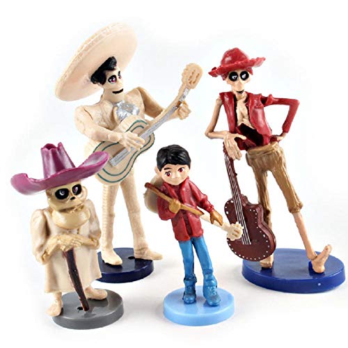 Modelo De Anime9 Unids/Set Película Coco Miguel Riveras Recoger Figura De Acción PVC Figuras De Juguete Decoración Modelo Niños Regalos 6-10Cm