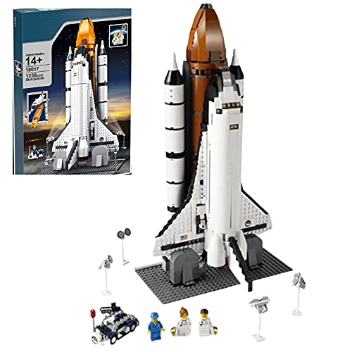 Modelo de transbordador espacial tecnología, espacial NASA Star Wars Apollo Saturn 5, juego bloques construcción abrazadera MOC 1230 piezas, compatible con juguetes Lego 18017,48.8 * 31.4cm