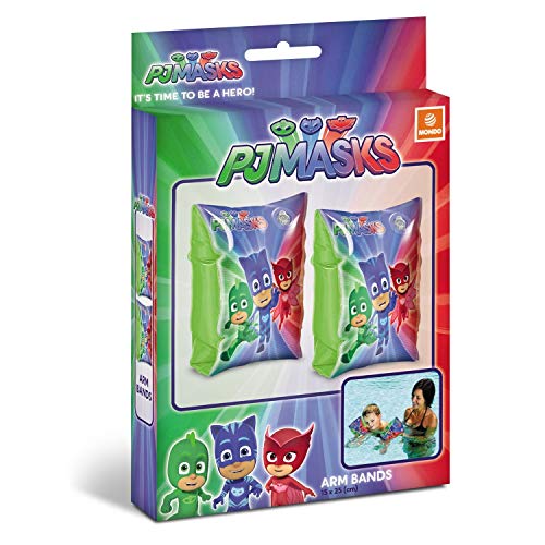 Mondo- PJ Masks Brazaletes Hinchables Mask, Color Naranja, 1 (16685)