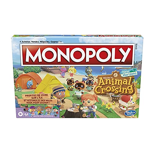 Monopoly Edición Animal Crossing New Horizons, Juego para niños a Partir de 8 años, Divertido Juego para 2 a 4 Jugadores