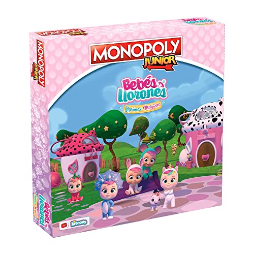 Monopoly Junior Bebes Llorones Lágrimas Mágicas - Juego de Mesa - Versión en español (WM02291-SPA)