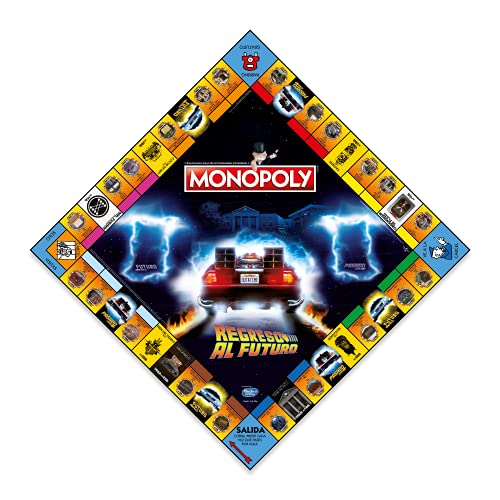 Monopoly Regreso al Futuro - Juego de Mesa de las Propiedades Inmobiliarias - Versión en castellano