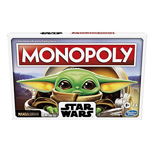 Monopoly: Star Wars The Child Edition Juego de mesa para familias y niños de 8 años en adelante, con el niño, que los fanáticos llaman Baby Yoda