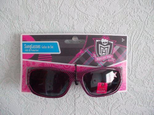 Monster High Gafas de sol (100% UV), color morado y negro