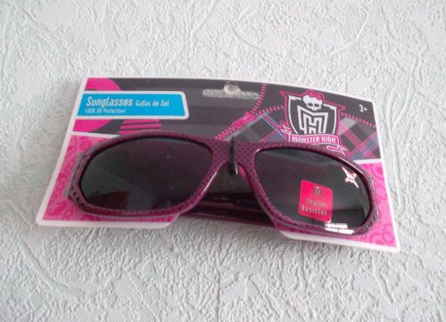 Monster High Gafas de sol (100% UV), color morado y negro