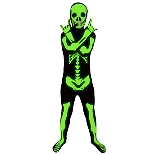 Morphsuits Disfraz Esqueleto Niño Que Brilla En La Oscuridad, Disfraz Halloween Niños Disponible en Talla S