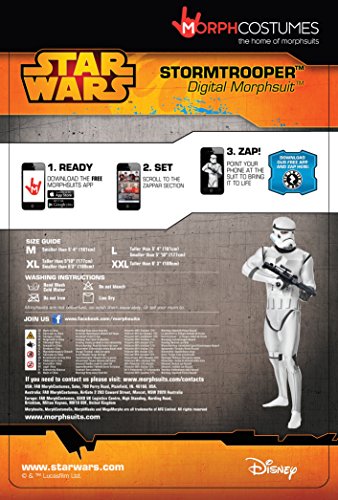 Morphsuits - Disfraz para adulto, diseño Stormtrooper de Star Wars, talla XL (MLZSTX)