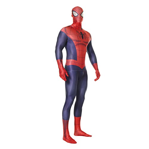 Morphsuits 'Spider-Man' - Disfaz Oficial, color Azul/ Rojo, talla L / 5'3" - 5'9" (159cm - 175cm) , color/modelo surtido