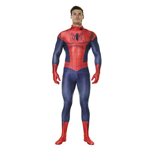 Morphsuits 'Spider-Man' - Disfaz Oficial, color Azul/ Rojo, talla L / 5'3" - 5'9" (159cm - 175cm) , color/modelo surtido