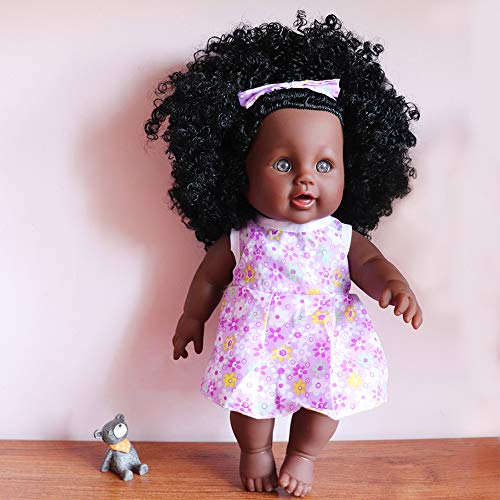 Muñeca Negra de 12 Pulgadas, muñeca Africana para niños, muñeca de Juego de Moda, niñas