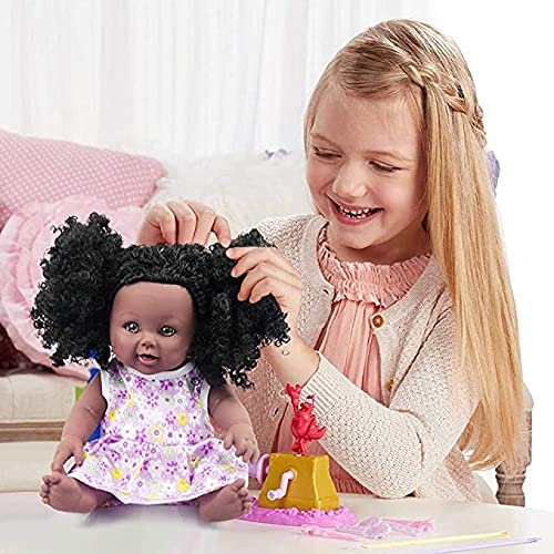 Muñeca Negra de 12 Pulgadas, muñeca Africana para niños, muñeca de Juego de Moda, niñas