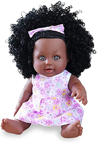 Muñeca Negra de 12 Pulgadas, muñeca Africana para niños, muñeca de Juego de Moda, niñas