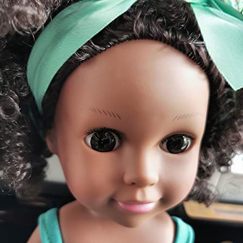 Muñeca Negra para Niñas Muñeca Afroamericana Muñecas de 14 Pulgadas para niños Juguetes para Niños