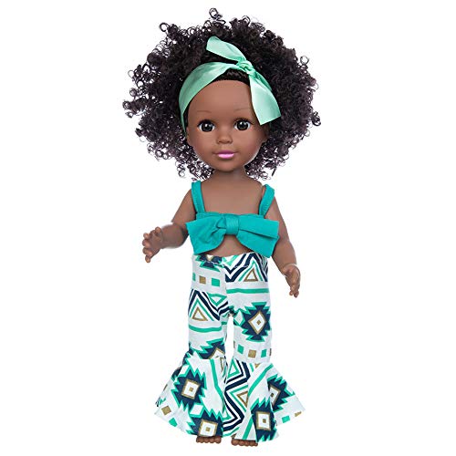 Muñeca Negra para Niñas Muñeca Afroamericana Muñecas de 14 Pulgadas para niños Juguetes para Niños