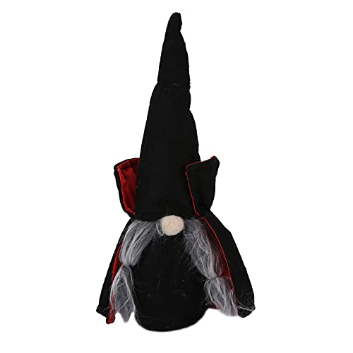 Muñeca vampiro, muñeco de mago lindo de Halloween, felpa de gnomos duraderos y resistentes con sombrero puntiagudo para la decoración navideña de la barra de la fiesta en casa(Female vampire)