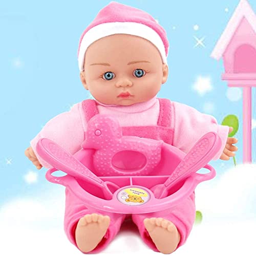 Muñeco Bebe Reborn Reales Muñecas para Niñas 22.8 cm con 9 Accesorios Muñecos Bebe Blandito Interactivo Bebes Muñecos Juguetes Niños 3 4 5 6 Años (Color Rosa)