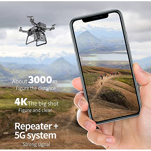 MWEIMA 4K GPS Drone con Gimbal De 3 Ejes. EIS Anti-Shake, 2 Baterías De 50 Minutos De Tiempo De Vuelo, Motor Sin Escobillas, 3km 5g Hz De Transmisión De Vídeo, For Principiantes Adultos