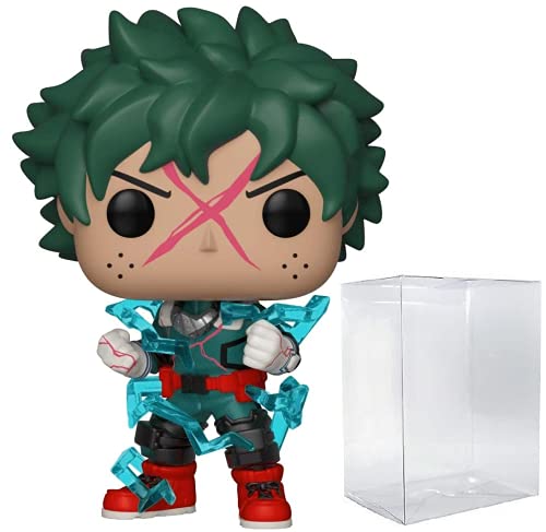 My Hero Academia - Deku Full Cowl (Izuku Midoriya) Glow-in-The-Dark Funko Pop! Vinyl Figure (Bundled with Compatible Pop Box Protector Case)