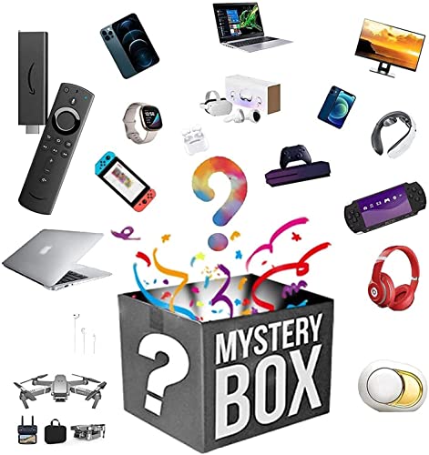 Mystery Box Electronic, Lucky Boxes, Product Explosion Box Surprise Box, teléfonos móviles, portátiles, Relojes Inteligentes, Auriculares inalámbricos, etc.